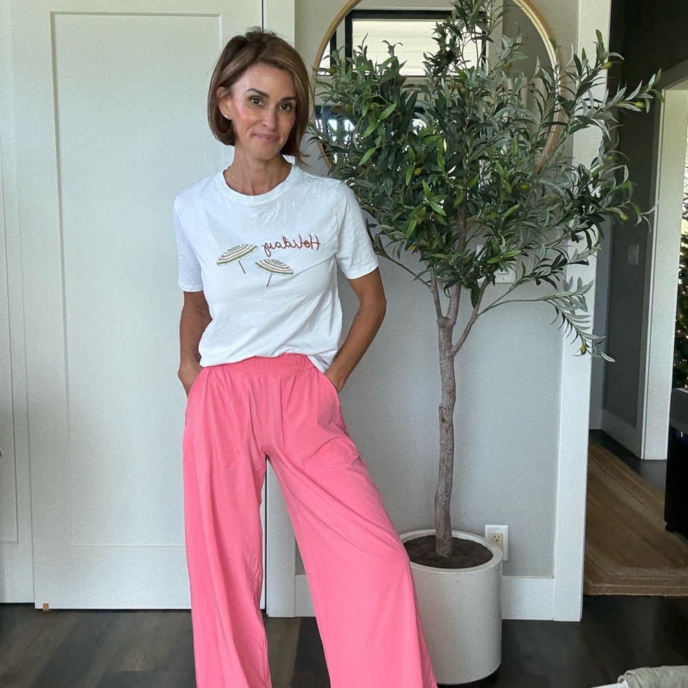 Lululemon Pink Wide-Leg Pants